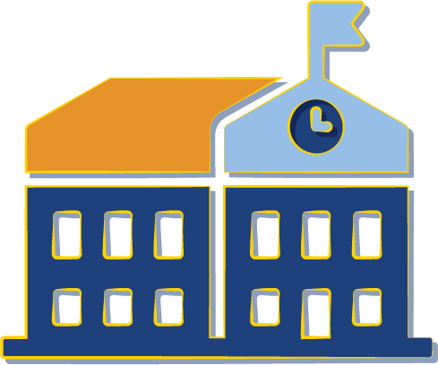 Icon of a school building